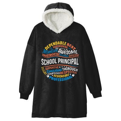 School Principal Funny Appreciation Principal Gifts Hooded Wearable Blanket