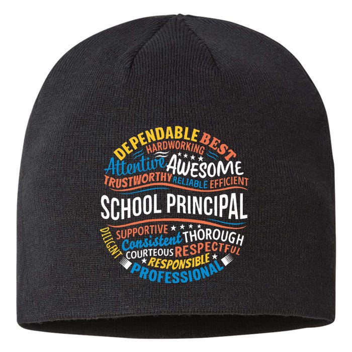 School Principal Funny Appreciation Principal Gifts Sustainable Beanie