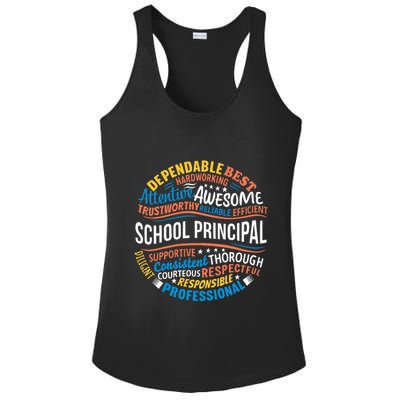 School Principal Funny Appreciation Principal Gifts Ladies PosiCharge Competitor Racerback Tank