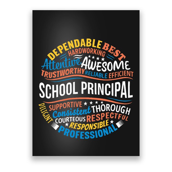 School Principal Funny Appreciation Principal Gifts Poster