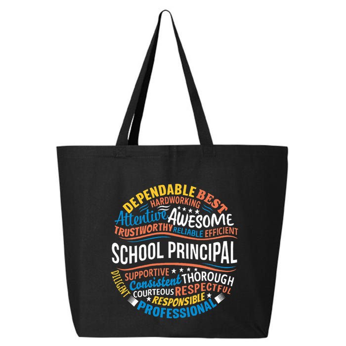 School Principal Funny Appreciation Principal Gifts 25L Jumbo Tote