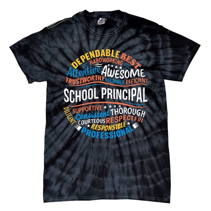 School Principal Funny Appreciation Principal Gifts Tie-Dye T-Shirt