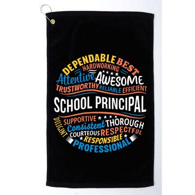 School Principal Funny Appreciation Principal Gifts Golf Towel