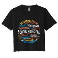 School Principal Funny Appreciation Principal Gifts Women's Crop Top Tee