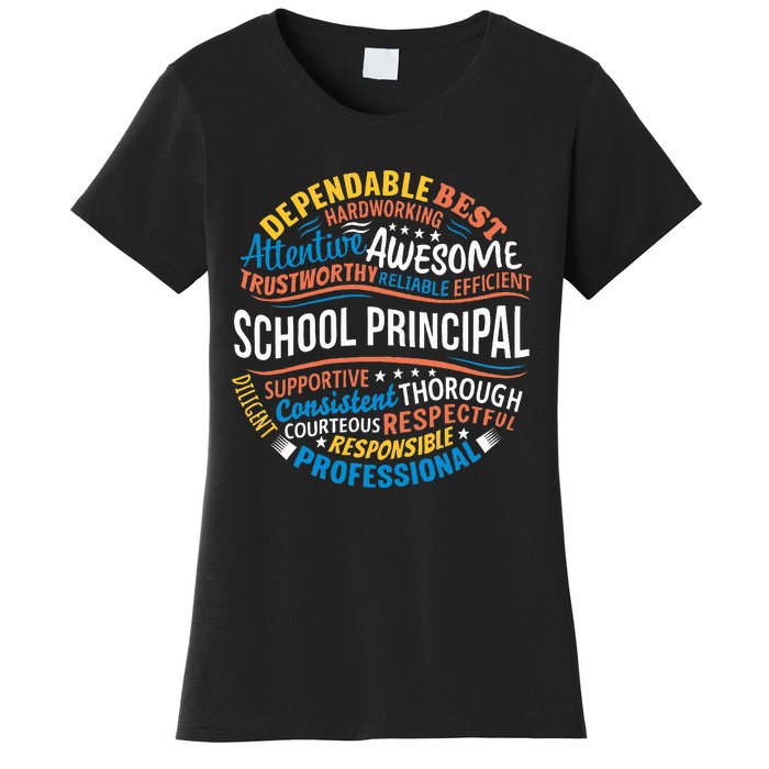 School Principal Funny Appreciation Principal Gifts Women's T-Shirt