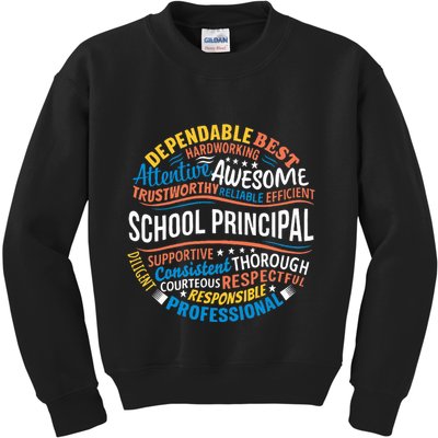 School Principal Funny Appreciation Principal Gifts Kids Sweatshirt