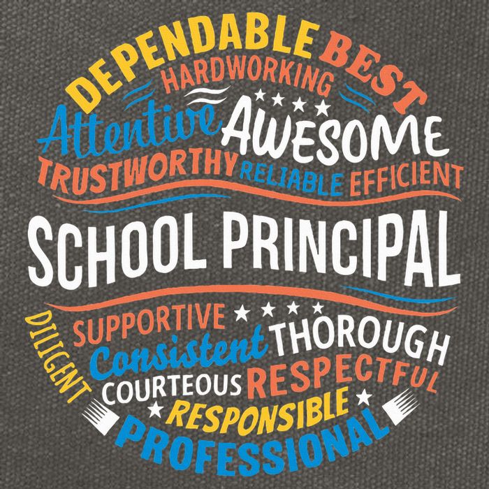 School Principal Funny Appreciation Principal Gifts Cotton Canvas Backpack