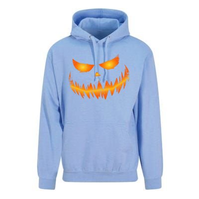 Scary Pumpkin Face Jack O Lantern For Halloween Funny Gift Unisex Surf Hoodie