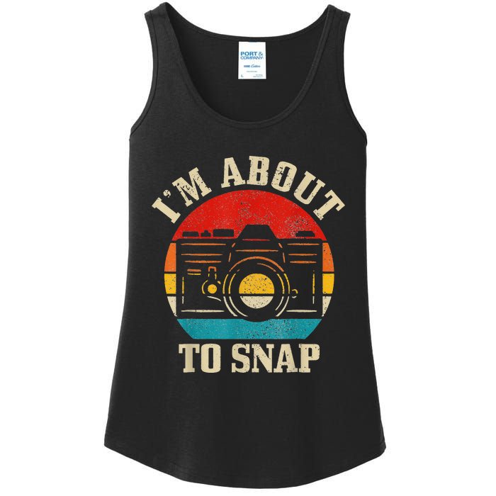 Snap Photo Funny Photographer Gift Ladies Essential Tank