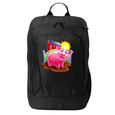 Smiling Pig Farm City Backpack