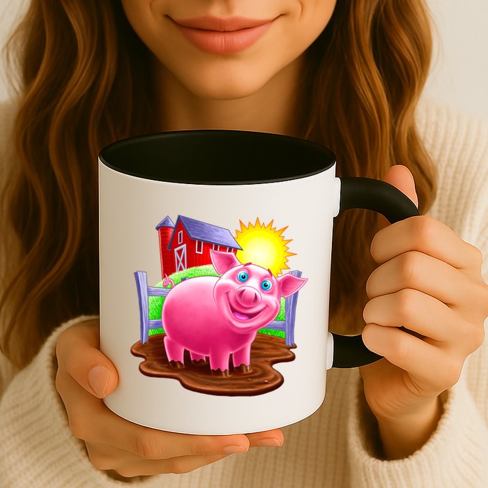 Smiling Pig Farm Mug