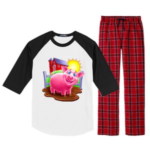 Smiling Pig Farm Raglan Sleeve Pajama Set