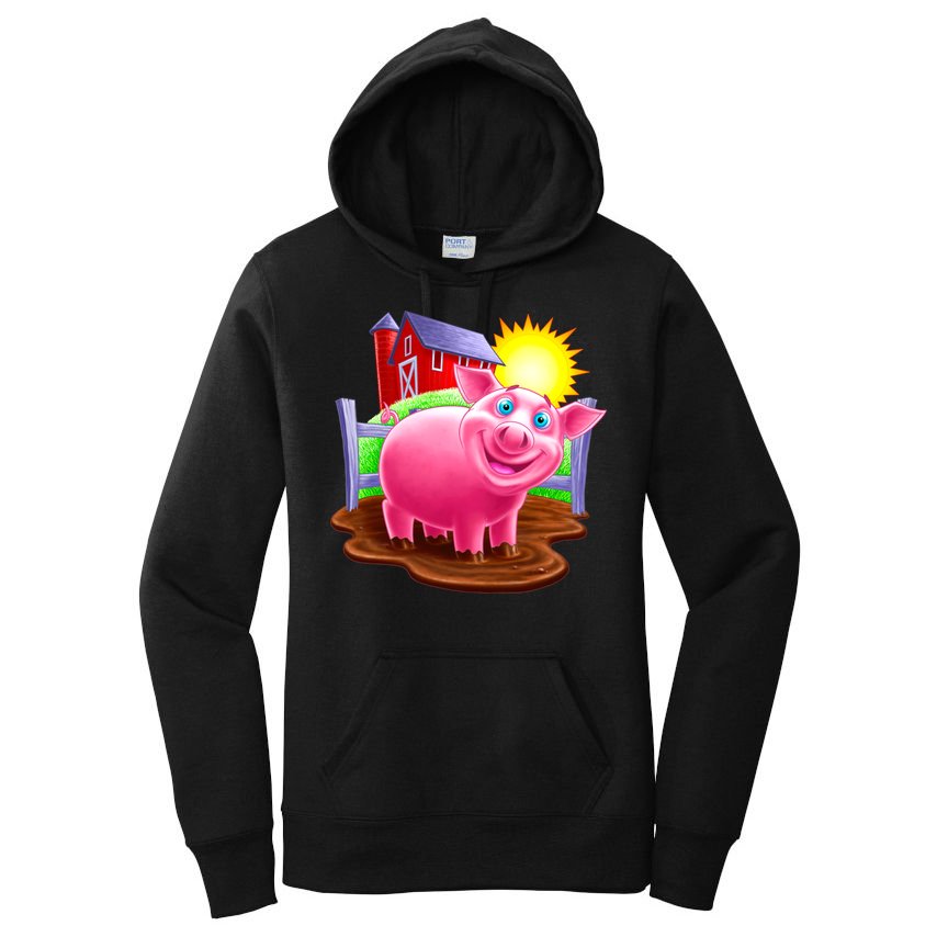 Smiling Pig Farm Women's Pullover Hoodie