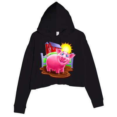 Smiling Pig Farm Crop Fleece Hoodie