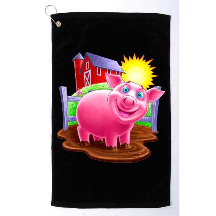 Smiling Pig Farm Golf Towel