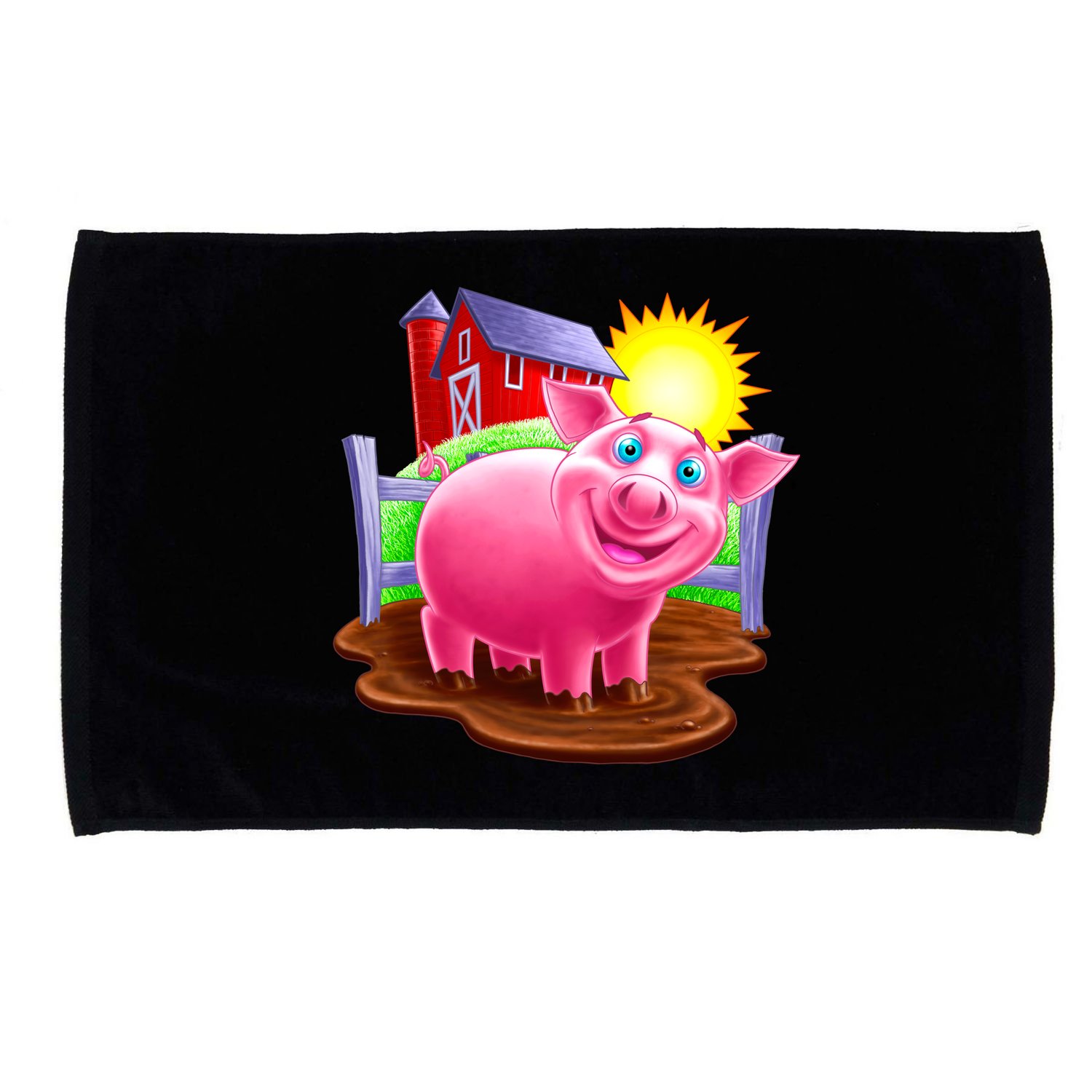 Smiling Pig Farm Microfiber Hand Towel