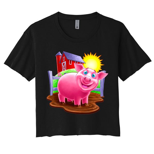 Smiling Pig Farm Crop Top