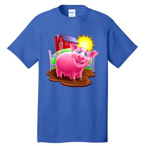 Smiling Pig Farm Tall T-Shirt