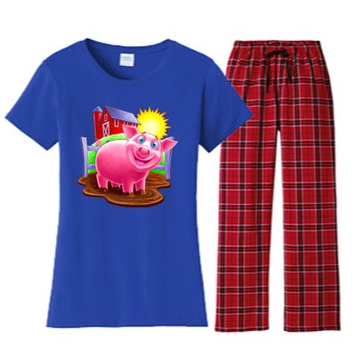 Smiling Pig Farm Women's Flannel Pajama Set