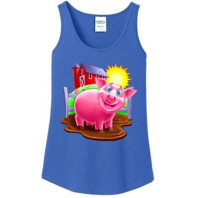 Smiling Pig Farm Ladies Essential Tank