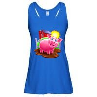 Smiling Pig Farm Ladies Essential Flowy Tank