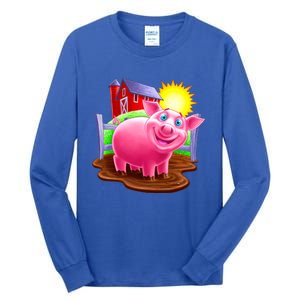 Smiling Pig Farm Tall Long Sleeve T-Shirt