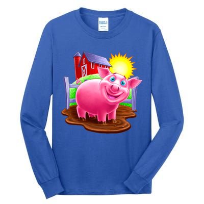 Smiling Pig Farm Tall Long Sleeve T-Shirt