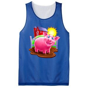 Smiling Pig Farm Mesh Reversible Basketball Jersey Tank