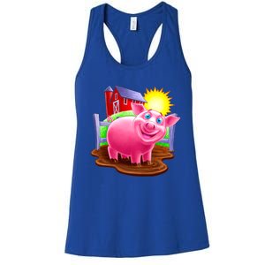 Smiling Pig Farm Women's Racerback Tank