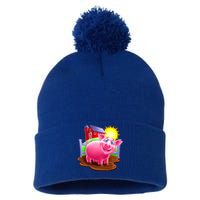 Smiling Pig Farm Pom Pom 12in Knit Beanie