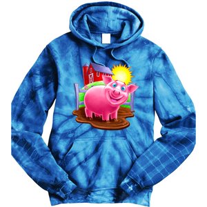 Smiling Pig Farm Tie Dye Hoodie