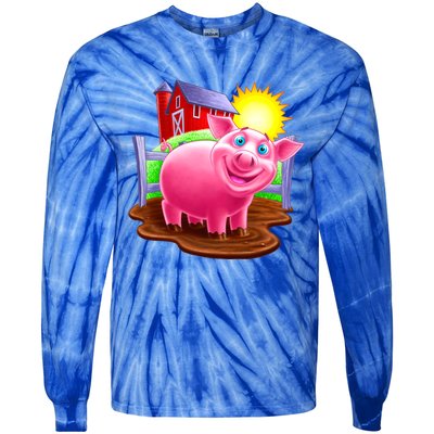 Smiling Pig Farm Tie-Dye Long Sleeve Shirt