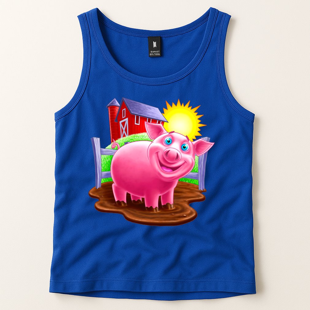 Smiling Pig Farm Tank Top