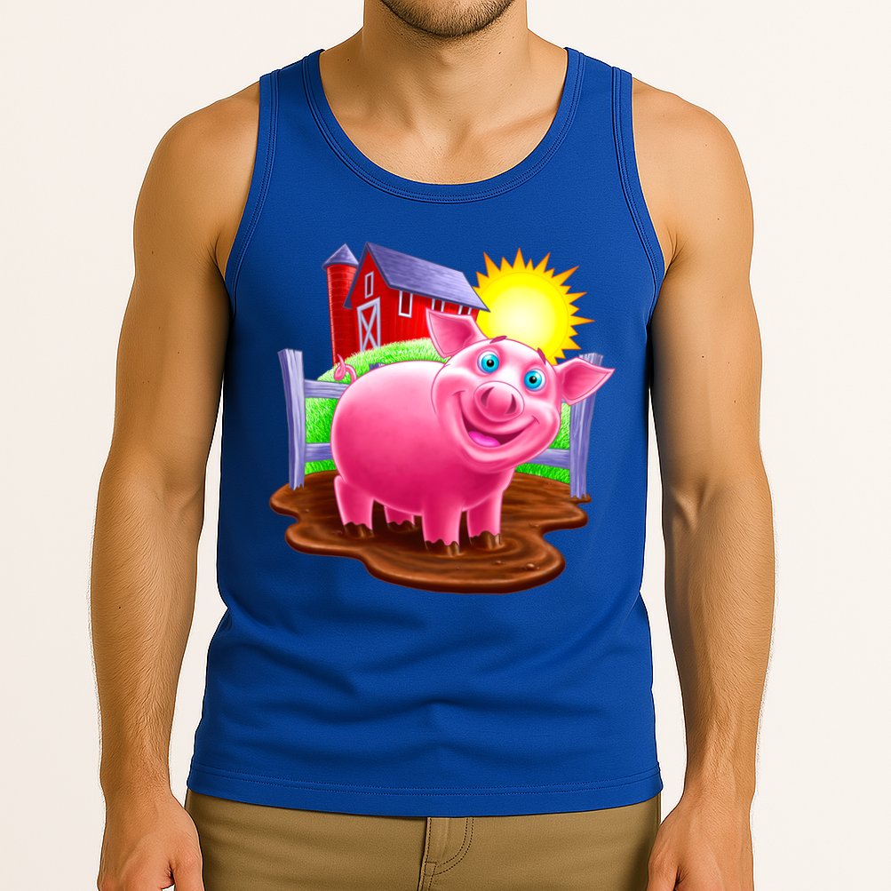 Smiling Pig Farm Tank Top