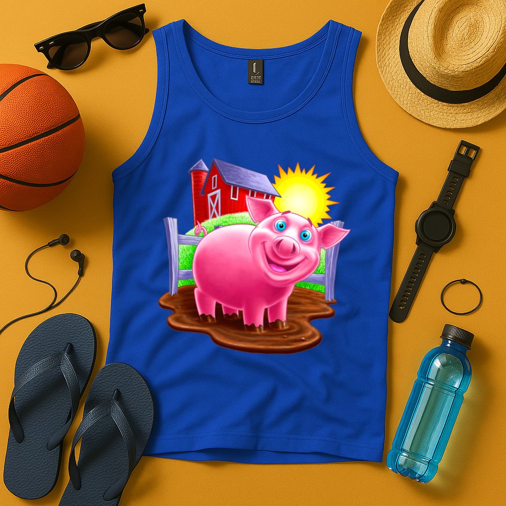 Smiling Pig Farm Tank Top