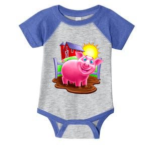 Smiling Pig Farm Infant Baby Jersey Bodysuit