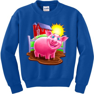 Smiling Pig Farm Kids Sweatshirt