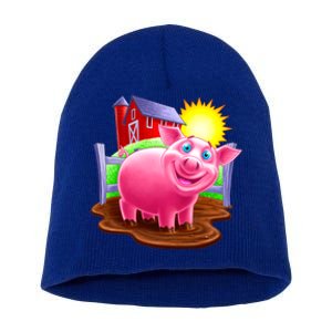 Smiling Pig Farm Short Acrylic Beanie