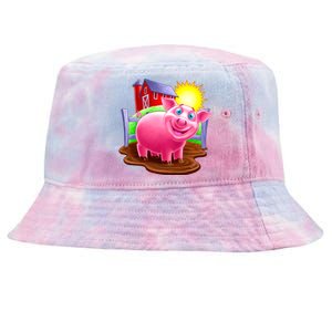 Smiling Pig Farm Tie-Dyed Bucket Hat