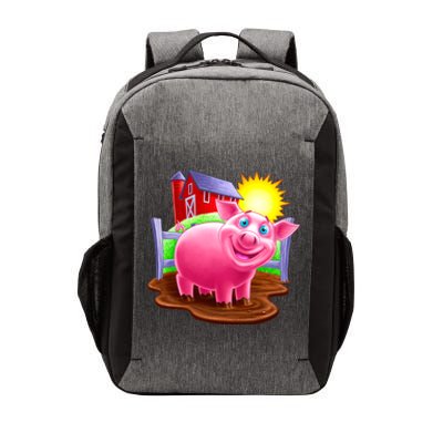 Smiling Pig Farm Vector Backpack