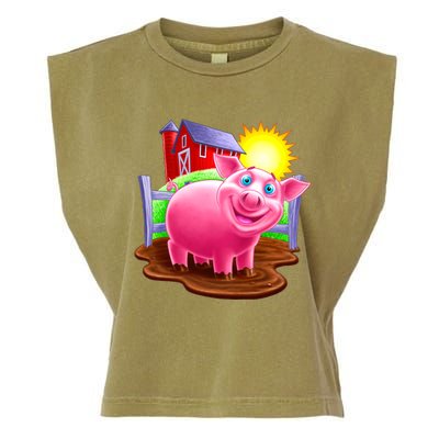 Smiling Pig Farm Garment-Dyed Women's Muscle Tee