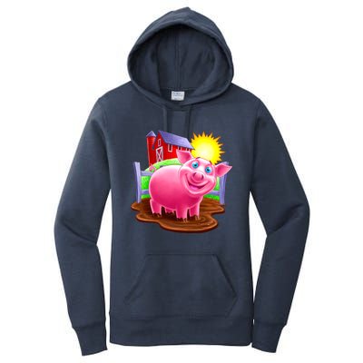 Smiling Pig Farm Women's Pullover Hoodie