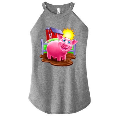 Smiling Pig Farm Women's Perfect Tri Rocker Tank