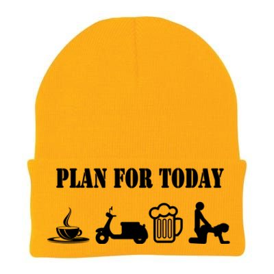 Scooter Plan For Day Cool Cheeky Scooter Gift Knit Cap Winter Beanie