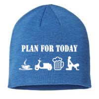 Scooter Plan For Day Cool Cheeky Scooter Gift Sustainable Beanie