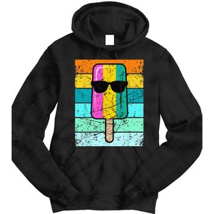 Summer Popsicle Funny Ice Cream Beach Pool Party Tie Dye Hoodie