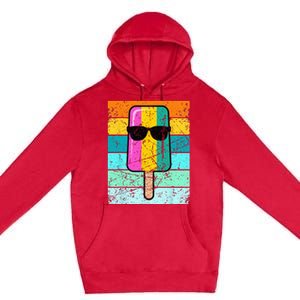 Summer Popsicle Funny Ice Cream Beach Pool Party Premium Pullover Hoodie