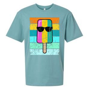 Summer Popsicle Funny Ice Cream Beach Pool Party Sueded Cloud Jersey T-Shirt