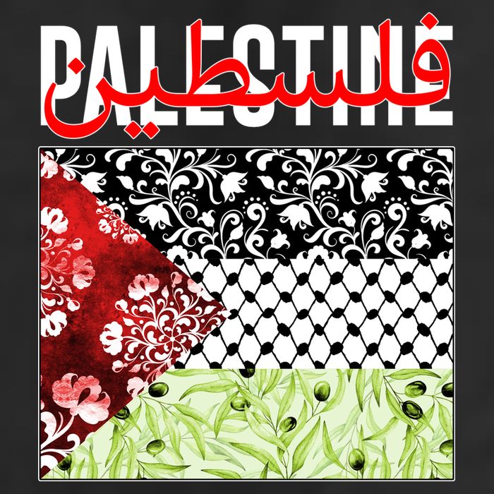 Support Palestine Flag Traditional Keffiyeh Floral Patterns Cool Comfort Performance Bucket Hat