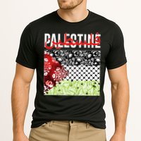Support Palestine Flag Traditional Keffiyeh Floral Patterns Performance Shirt